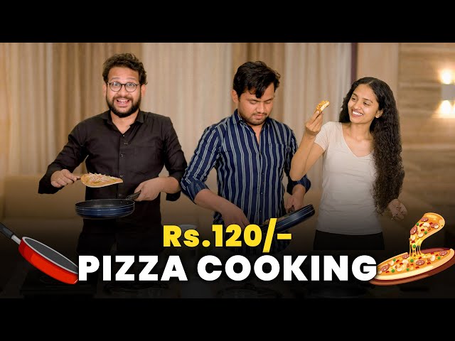 Making Pizza with 120 Rs. 😱 | Cooking Challenge | Mad For Fun class=