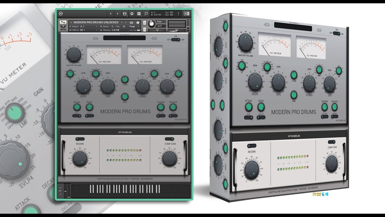 MODERN PRO DRUMS REVIEW - CHECKING OUT THE SOUNDS ( NO TALKING )