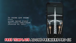 Free Template 3D Phone App Promo Adobe Premiere Pro CC