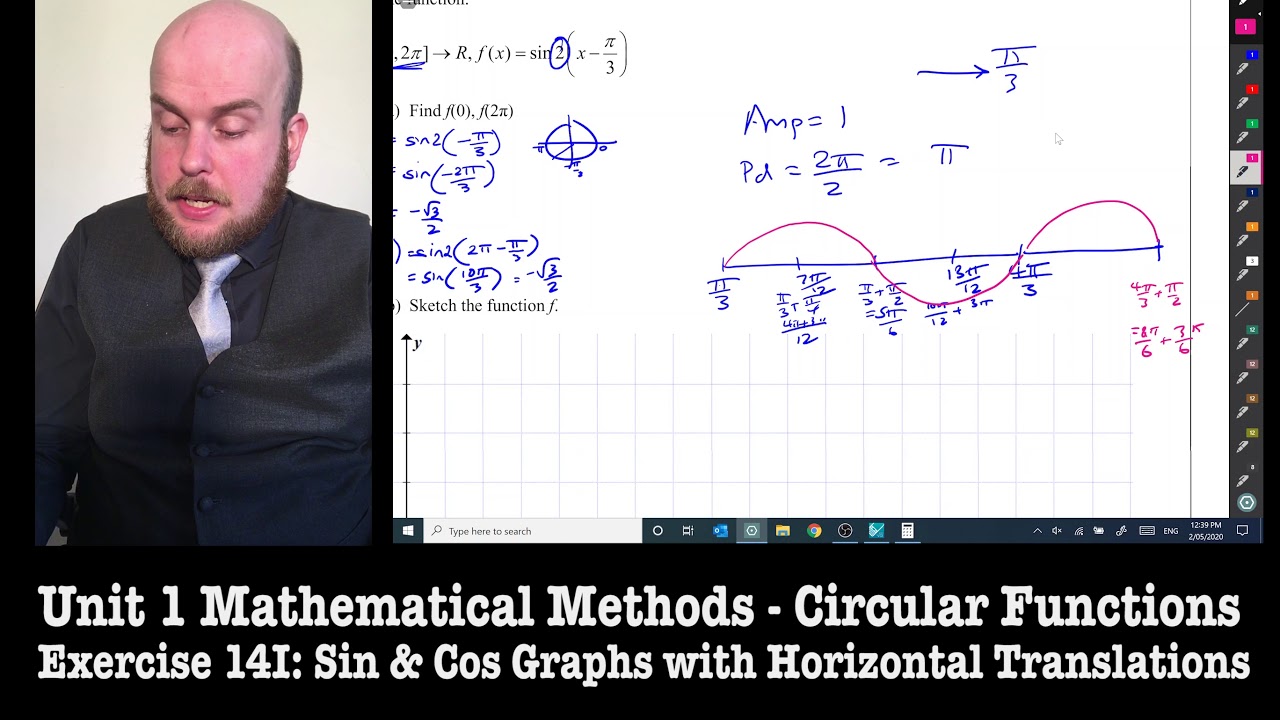 Maths Methods Unit 1: Circular Functions - Horizontal Translations (Ex ...