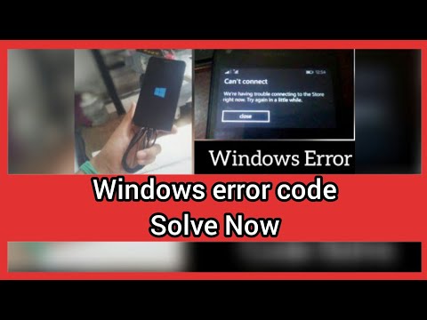 Windows Error Code Problem Solve | Microsoft | Lumia Phone | Nayem Hassan