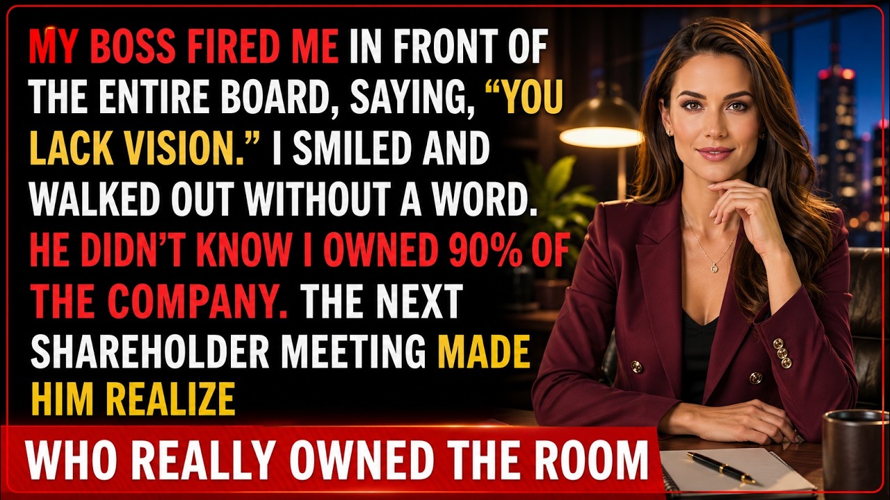 He Fired Me For Being ‘Useless’ He Had No Idea I Owned 90% Of The Company Stock