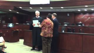 Sean Frantom takes oath of office