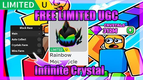 [FREE UGC LIMITED] Block Race Script • Infinite Crystal • Auto farm [Roblox]
