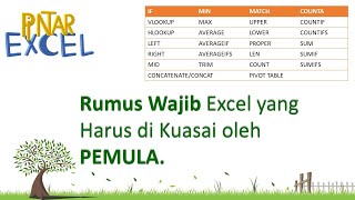 25 Rumus Wajib Excel yang harus dikuasai oleh Pemula || Eps - 6 25 Rumus Wajib Excel yang harus dikuasai oleh Pemula || Eps - 6