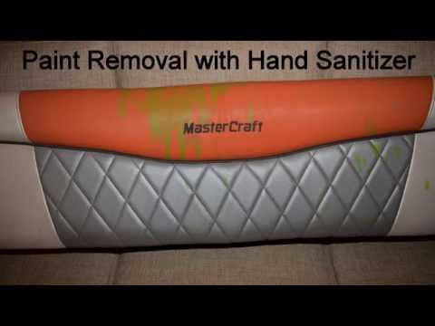 How to Remove Paint from a Vinyl Boat Seat with Hand 