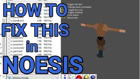 How to fix wrestler object preview in Noesis