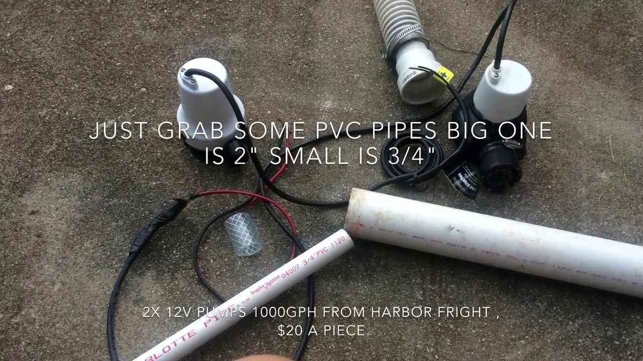 DIY 12v Dual Pump Bedrock Gold Dredge YouTube