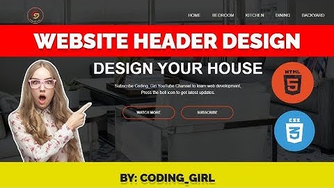 How to Create Website Header Design in HTML and CSS...