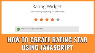 HOW TO CREATE RATING START IN HTML | SIMPLE RATING STAR USING JAVASCRIPT AND HTML