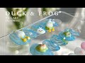 Duck  frog pond nail tutorial  3d nail art 3d chrome water effect nails