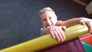 KidCity Plays The Floor is Lava at a McDonald's Playground! screenshot 5