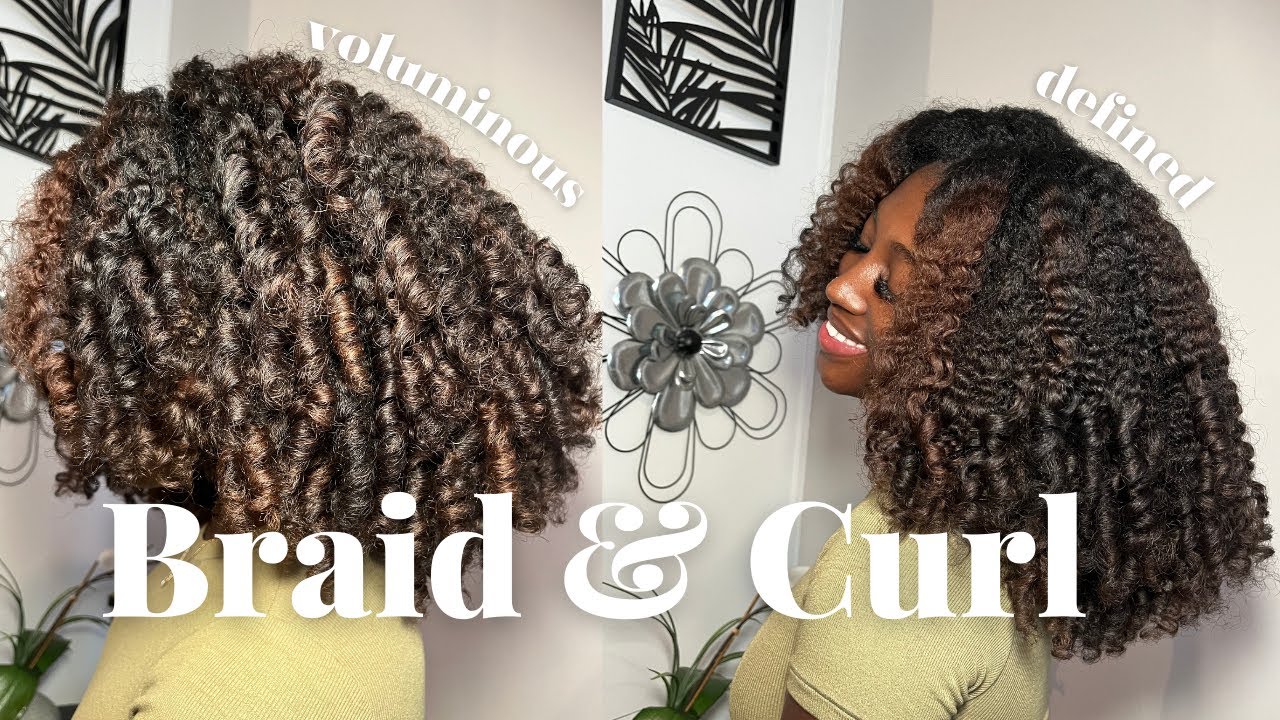 VOLUMINOUS & DEFINED Braid and Curl Using Flexirods