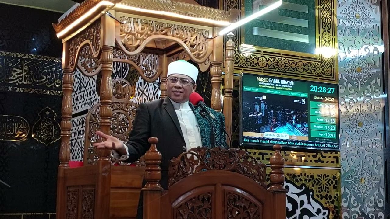Ceramah Tarwih Ke-13 Masjid Babul Hidayah Tema 