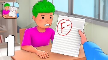 Pass or Fail - Part 1 School Simulator Mobile - Gameplay Walkthrough(iOS, Android)