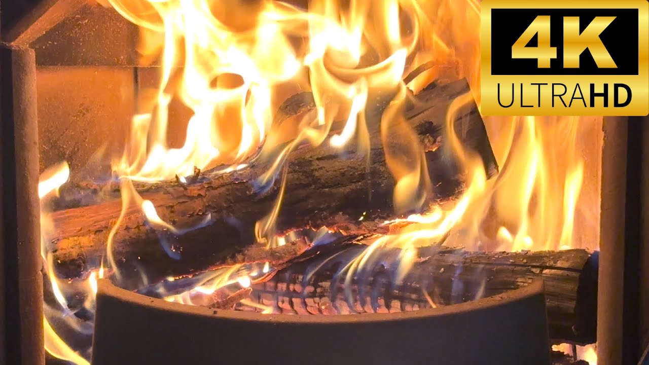 🔥 Cheminée Relaxante 4K • Feu Crépitant  • Ambiance Cocooning