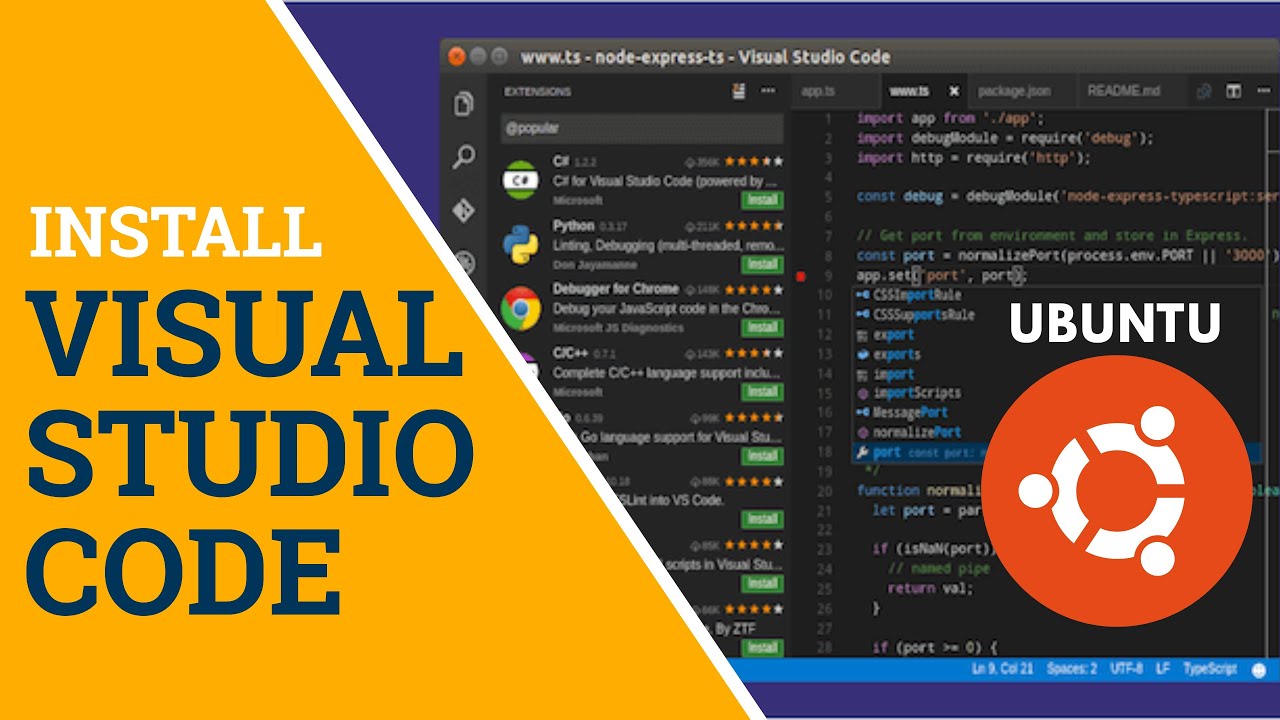 Install Visual Studio Code Ubuntu Apokey