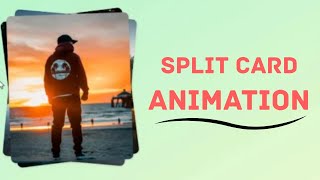 Split card animation in HTML and CSS|| Code with Vardhan