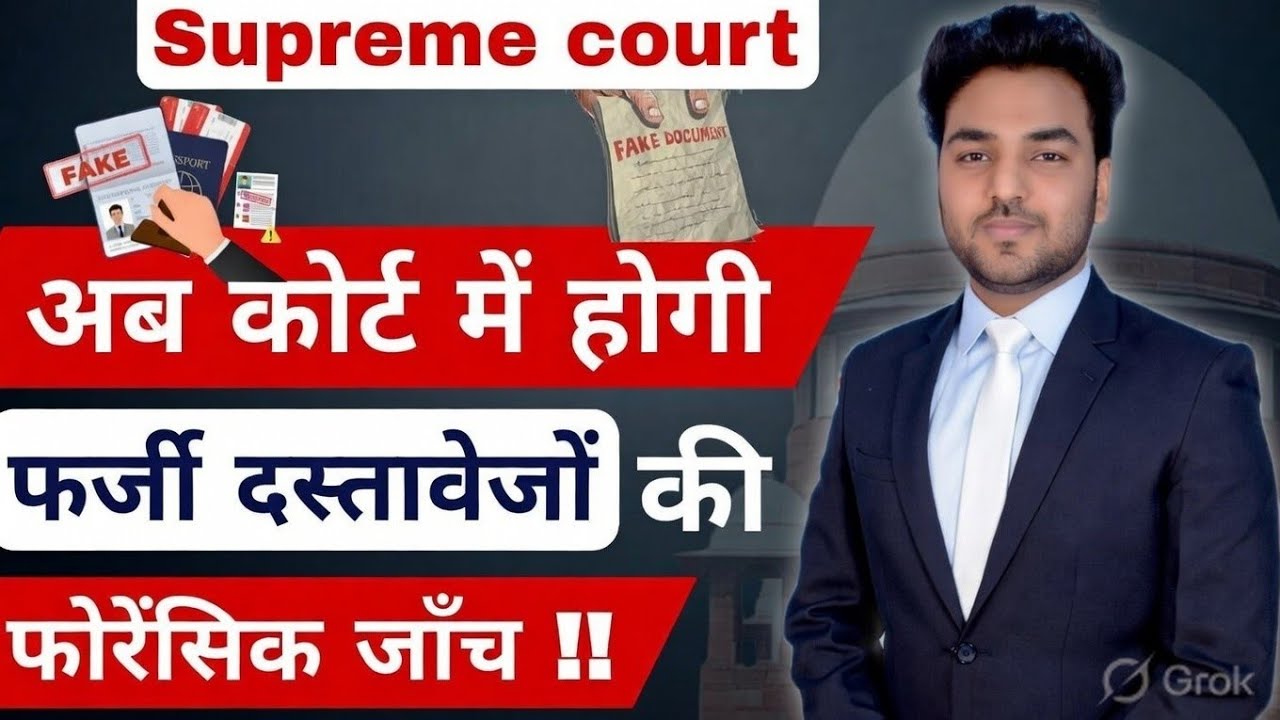 अब कोर्ट में होगी फर्जी दस्तावेजों की फोरेंसिक जांच ! Supreme Court on Fake Signatures & Documents