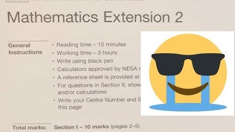 2024 HSC Extension 2 Mathematics Attempt in Exam Conditions **TW**WATCH THIS TEACHER STRUGGLE**