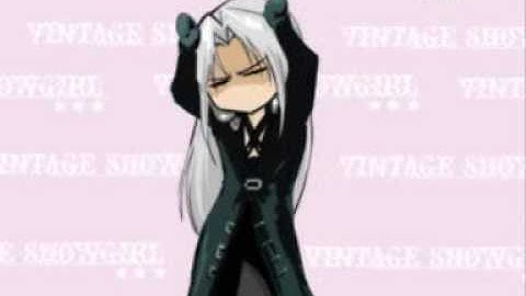 Sephiroth dancing to his music