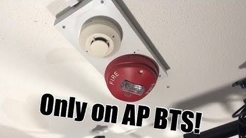 ONLY ON BTS: Smoke detector test with fog machine
