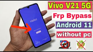 Vivo V21 5G FRP Bypass Android 11 | Vivo V21 Google Account Bypass Without Pc | New Trick 2021 |