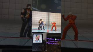 The Dan verse Game 🎮 MV 17 The shield 🛡 vs 2 boss challenge #sethrollins #mugen RG rotate