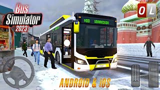 🚚SNOW WEATHER GAMEPLAY! in Bus Simulator 2023 by Ovilex Soft | Bus Game for Android 🏕 | Bus Gameplay screenshot 4