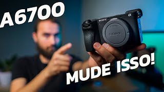 SONY A6700: CONFIGURAÇÕES mais IMPORTANTES na hora de usar a câmera pela PRIMEIRA VEZ | TUTORIAL