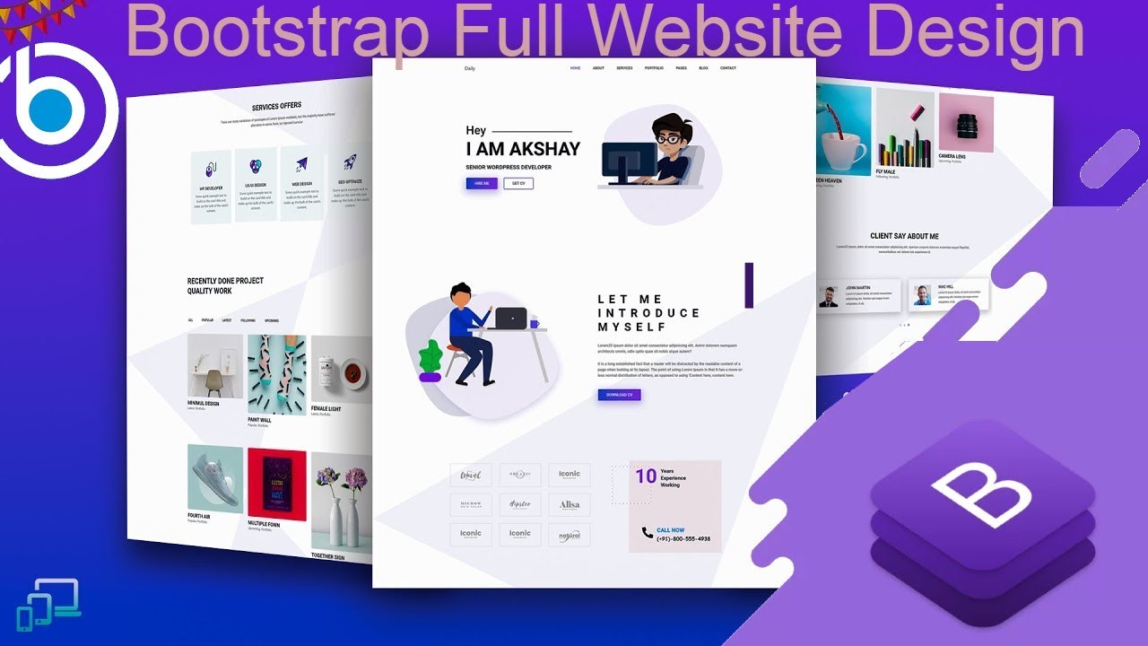 Chillaid Free Website Template design Bootstrap 5 Design Free HTML&CSS Download Now with TheCodeBox
