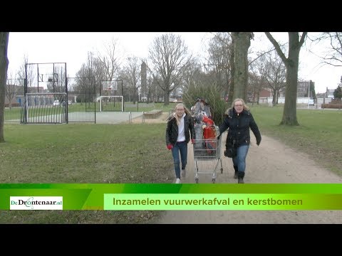 Vuurwerkafval en kerstbomen inleveren bij de gemeente Dronten in ruil voor geld