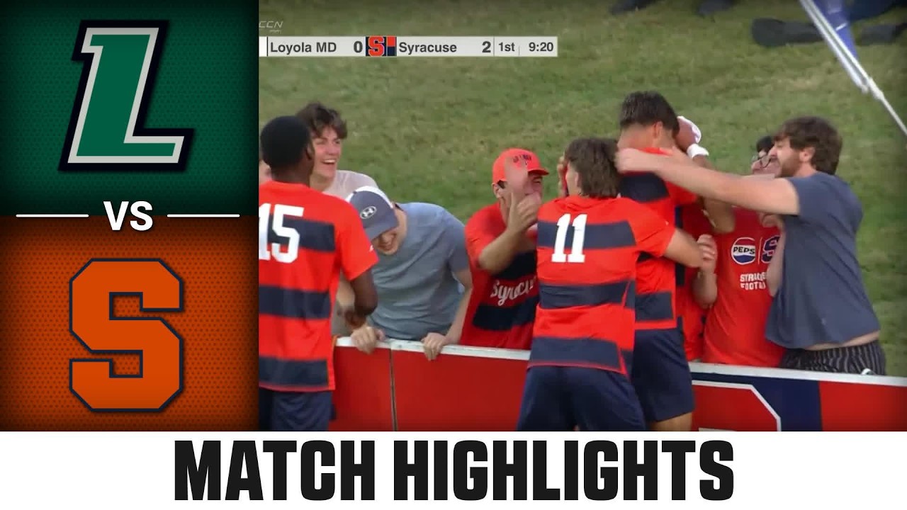 Loyola Maryland vs. Syracuse Match Highlights | 2026 ACC Men's Soccer