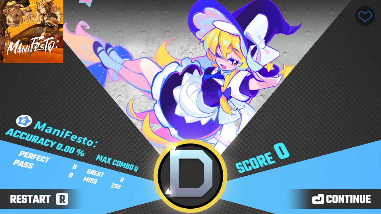 Muse Dash 0 Score, 0% Run | ManiFesto: by Monster Siren Records
