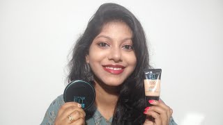 MAYBELLINE Fit Me Foundation Review || Natural Beige 220 || Matte+Poreless Oily Skin Foundation