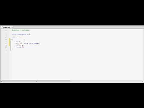 C++ tutorial 4 - User Input