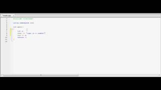 C++ tutorial 4 - User Input