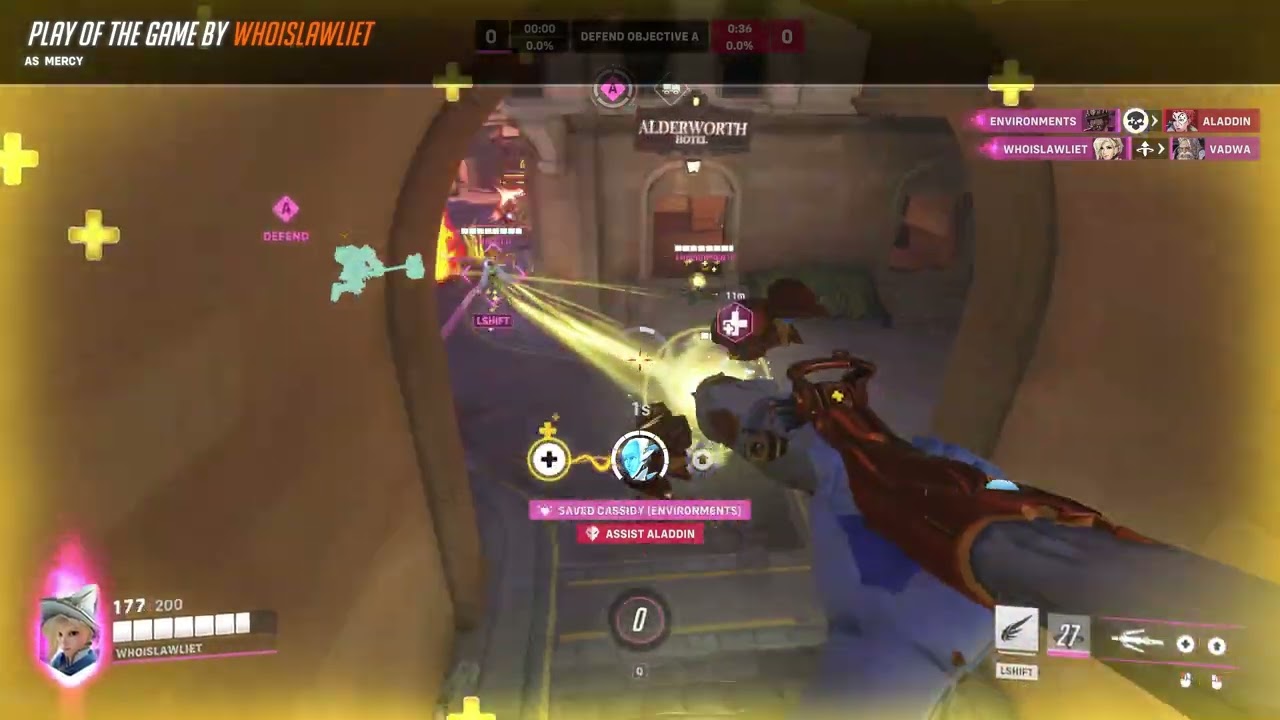 Mercy clutch rez (play of the game)