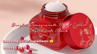 Pomegranate Night Cream by Breylee Ingredients Check