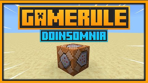 🟨 WHAT DOES doinsomnia GAMERULE - Minecraft Bedrock & Java