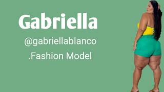 Gabriella Biography, Wiki, Plussize Curvy Model, Fashion Model, Lifestyle, Facts
