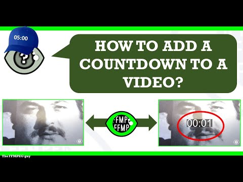 How to create a countdown timer overlay video effect | Count down VFX #ffmpeg #TheFFMPEGGuy