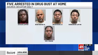5 arrested after multiple drugs seized including meth, cocaine in Decatur