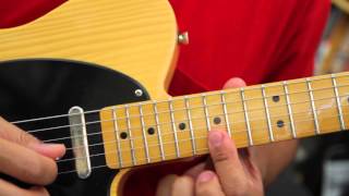 Soukous Guitar - Three Lines I-IV-V-IV in D chords