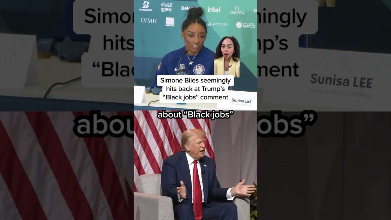Simone Biles seemingly hits back at Trump’s “Black jobs” comment