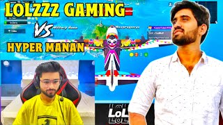 Moye Moye LoLzZz Gaming vs Hyper Manan Bgmi Youtuber vs Youtuber Video i Rush AJ