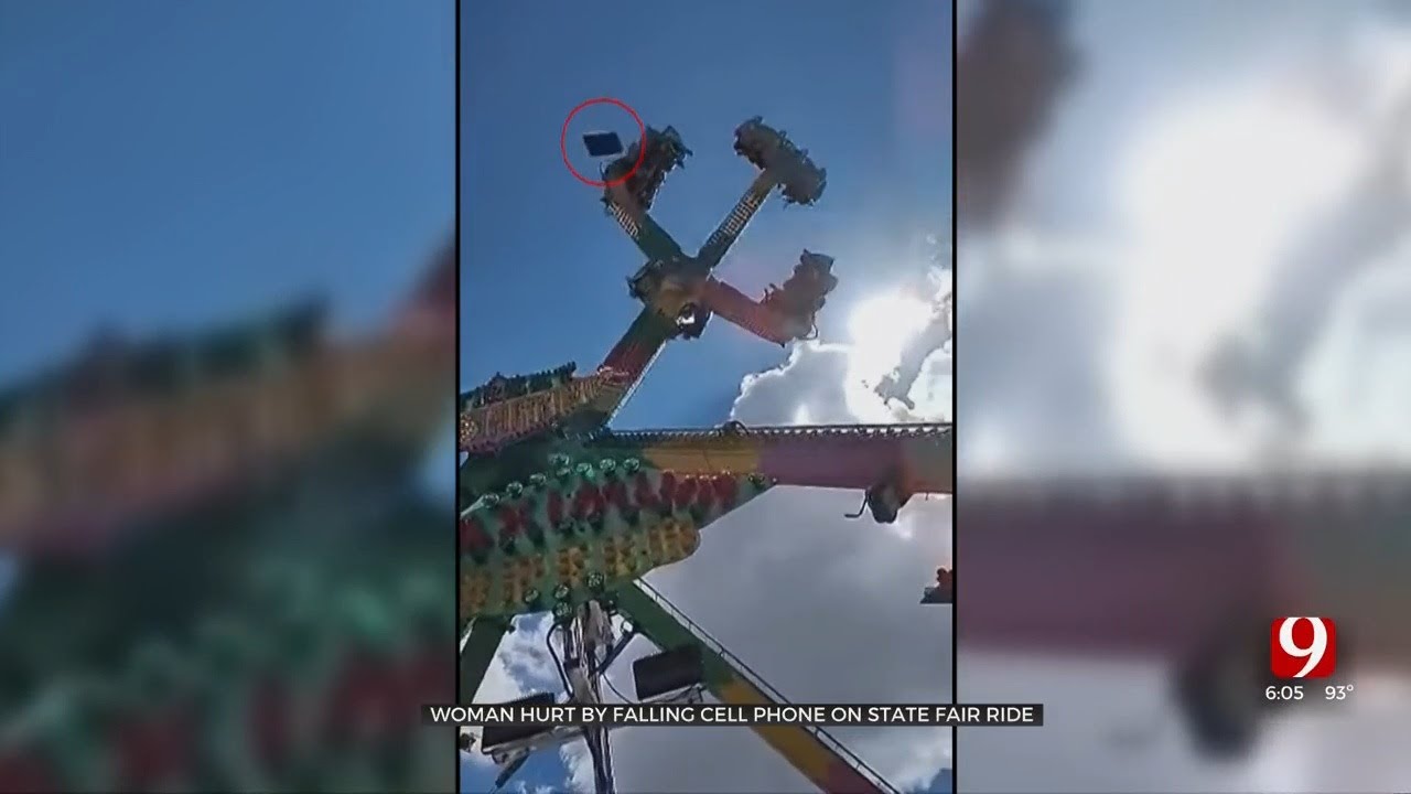 Woman Hit By Phone Falling From State Fair Ride - YouTube