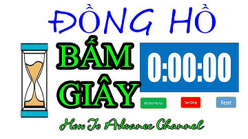 Đồng Hồ Bấm Giây Trong Excel - Countup Timer
