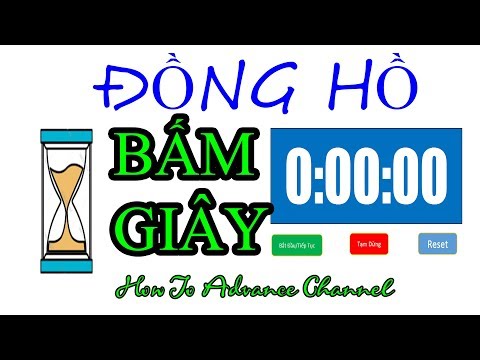 Video Đồng Hồ Bấm Giây Trong Excel - Countup Timer - youtube