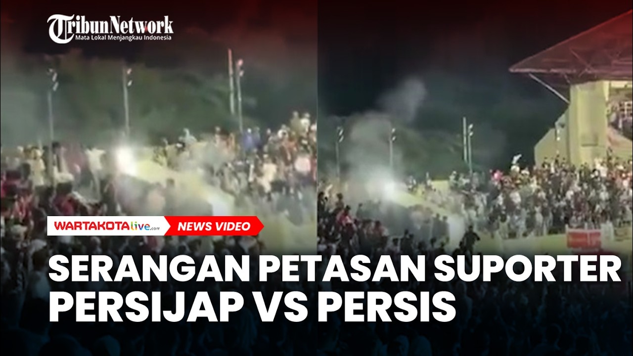 Serangan Petasan Supportre Persijap vs Persis, Laga Persijap vs Persis Berakhir Ricuh